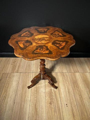 Middentafel - Hout, Marquetterij