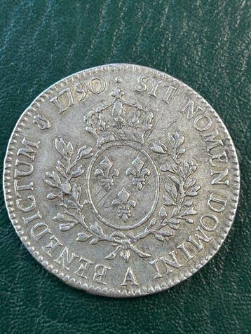 Frankrijk. Louis XVI (1774-1792). Ecu 1790-A, Paris (Zonder, Postzegels en Munten