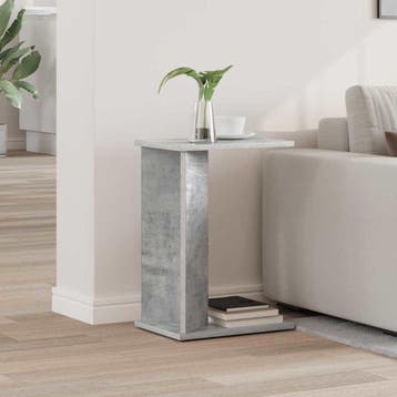 vidaXL Bijzettafel Beton Grijs 35 x 25 x 50 cm Bewerkt hout, Verzenden, Nieuw