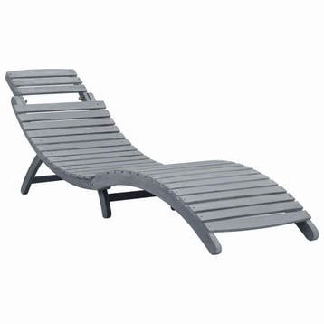 Ligbed Acaciahout, Retour Deal. Weg = weg!, Tuin en Terras, Ligbedden, Verzenden, Zo goed als nieuw, Hout, Inklapbaar