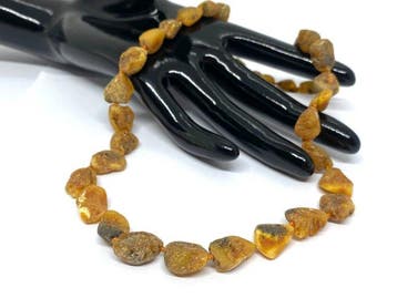 Wild & Organic: Ruwe Baltische barnsteenketting met, Nieuw