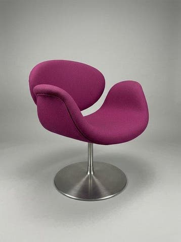 Artifort - Pierre Paulin - Fauteuil - F163 - Wol, Staal -