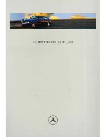 1997 MERCEDES BENZ CLK COUPÉ BROCHURE DUITS, Nieuw