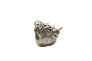 Figuur - bull head - .833 zilver