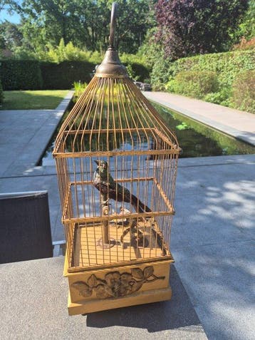Boîte à musique - France - 1910-1920 - Grande cage à oiseaux
