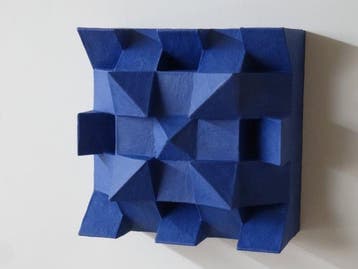 Hans Meeuwsen - Reliëf, 2026 - 63 Indisch blauw wandrelief -