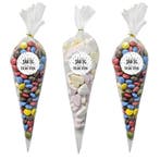 Fako Bijoux - 50x Cellofaan Puntzakken 30x16cm + 60 Stickers, Diversen, Cadeauverpakkingen, Verzenden, Nieuw