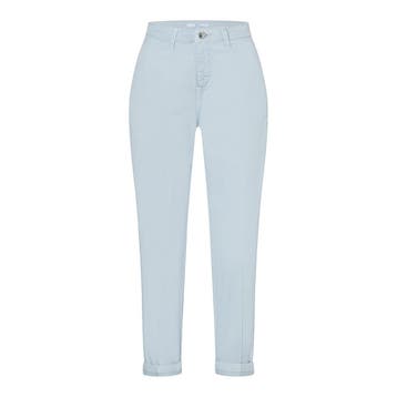 MAC • blauw, grijze Chino turn up • 36, MAC, Nieuw, Maat 36 (S), Verzenden