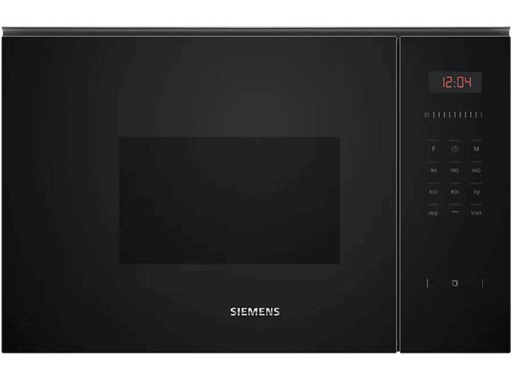 Siemens -  Magnetron 800 W Inhoud 20 L - Zwart, Elektronische apparatuur, Microgolfovens, 60 cm of meer, Inbouw, Draaiplateau