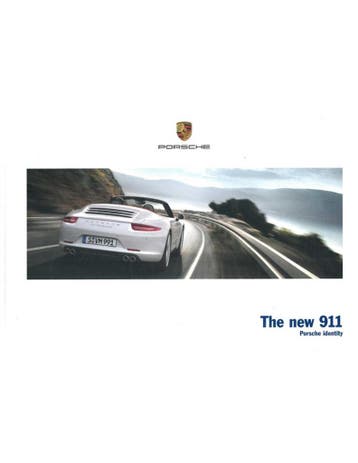 2012 PORSCHE 911 CARRERA HARDCOVER BROCHURE ENGELS, Nieuw