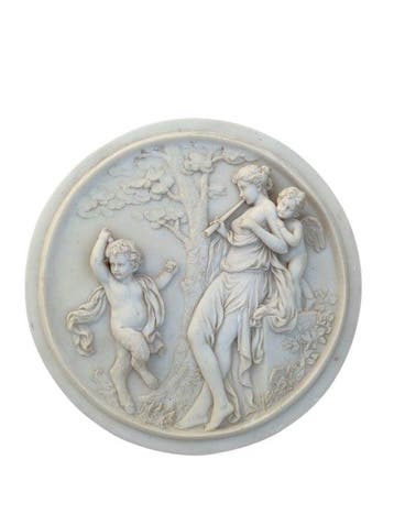 Figure - Bas-relief en matériau composite « Cupido et la, Antiek en Kunst