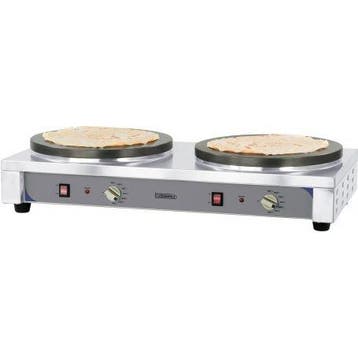 Crepes maker dubbel RVS elektrisch | 2x 2.7kW | Gietijzeren, Verzenden, Nieuw in verpakking
