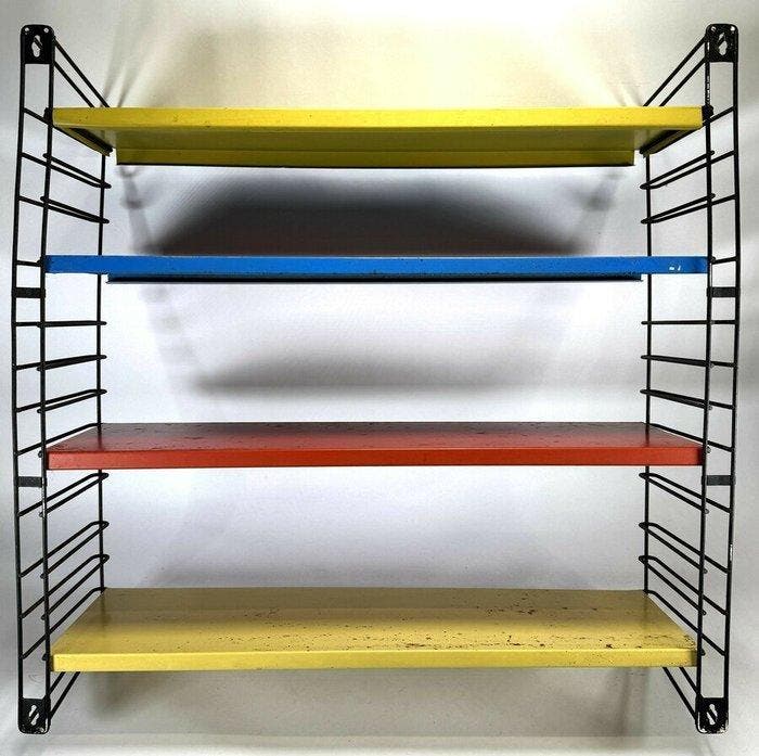 Tomado - A. Dekker - Unité de rayonnage - Fer - étagère à, Antiquités & Art, Antiquités | Meubles | Chaises & Canapés
