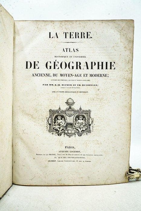 A.H. Dufour et Th. Duvotenay - La terre. Atlas historique et, Antiquités & Art, Antiquités | Livres & Manuscrits