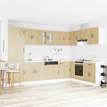 vidaXL Keuken Kast Kalmar Sonoma Eik 80 x 46 x 81,5 cm, Verzenden, Nieuw