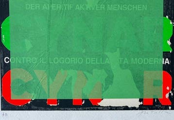 Mimmo Rotella (1918-2006) - Blank Cynar