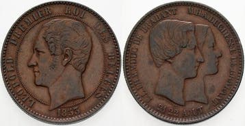 10 Centimes 1853 Belgie-koenigreich Leopold I 1831-1865, Verzenden, België