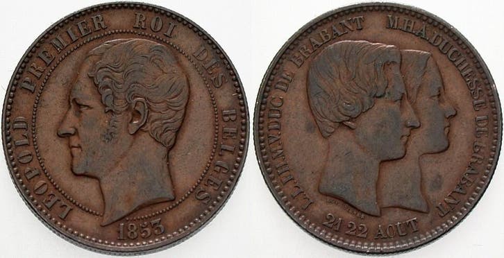 10 Centimes 1853 Belgie-koenigreich Leopold I 1831-1865, Postzegels en Munten, Munten | Europa | Niet-Euromunten, België, Verzenden