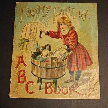 McLoughlin Bros NY - Pretty Picture ABC Book; Dame Trot and, Antiquités & Art