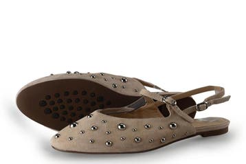 Manfield Slingbacks in maat 42 Beige, Verzenden, Beige, Zo goed als nieuw, Manfield