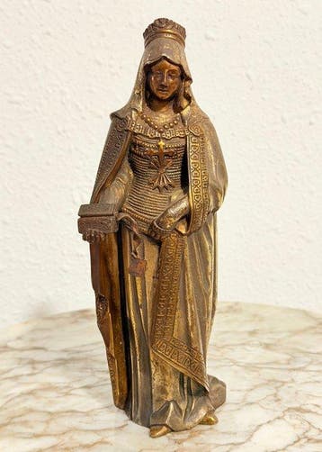 Figuur - Santa Catalina - 22 cm - Brons