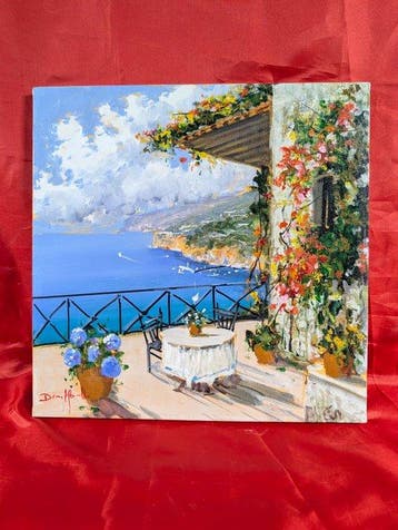 Dino Maselli (XX-XXI) - Terrazza su costiera amalfitana