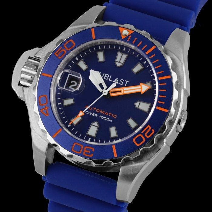 Ublast - Reverse Professional Diver 100 ATM -, Handtassen en Accessoires, Horloges | Heren