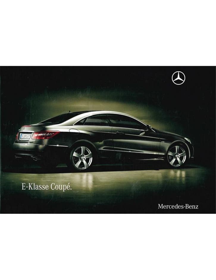 2009 MERCEDES BENZ E-KLASSE COUPÉ BROCHURE NEDERLANDS, Boeken, Auto's | Folders en Tijdschriften, Ophalen of Verzenden