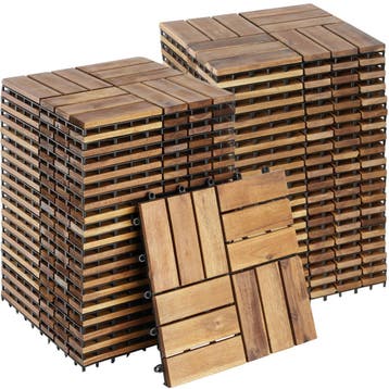 tectake Tuintegels Tabula lamellen - 40, Tuin en Terras, Verzenden, Nieuw