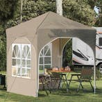 vidaXL Pop-up Feesttent 192 x 192 x 245 cm Crèmekleurig, Verzenden, Nieuw