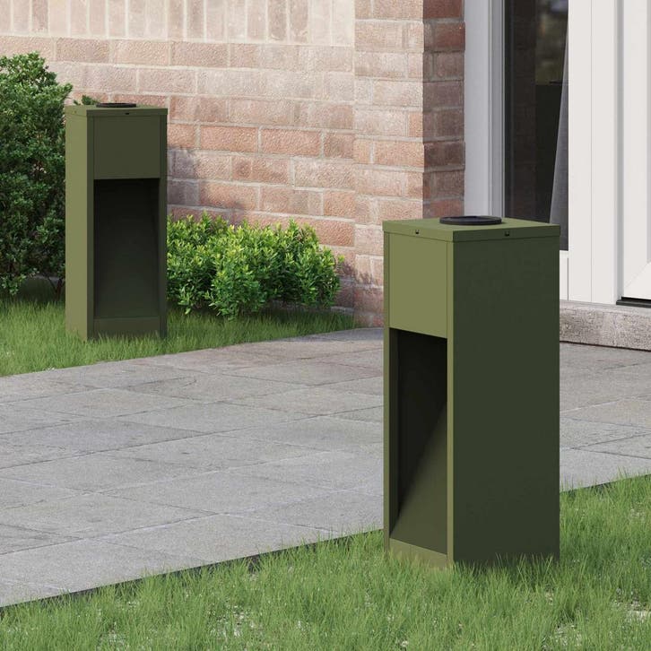 vidaXL Zonne LED Padverlichting 2 pcs Olijf Groen Koud, Jardin & Terrasse, Éclairage extérieur, Envoi