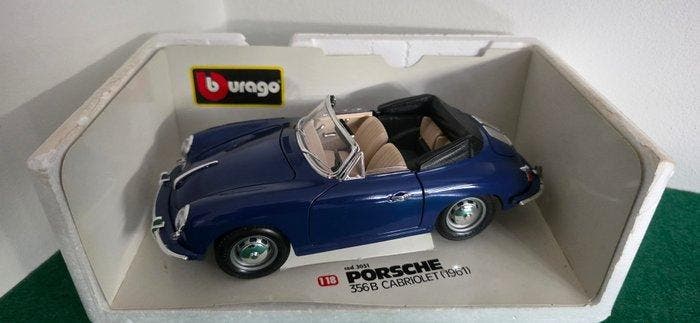 Bburago 1:18 - Modelauto - Porsche 356B Cabriolet (1961), Hobby & Loisirs créatifs, Voitures miniatures | 1:5 à 1:12