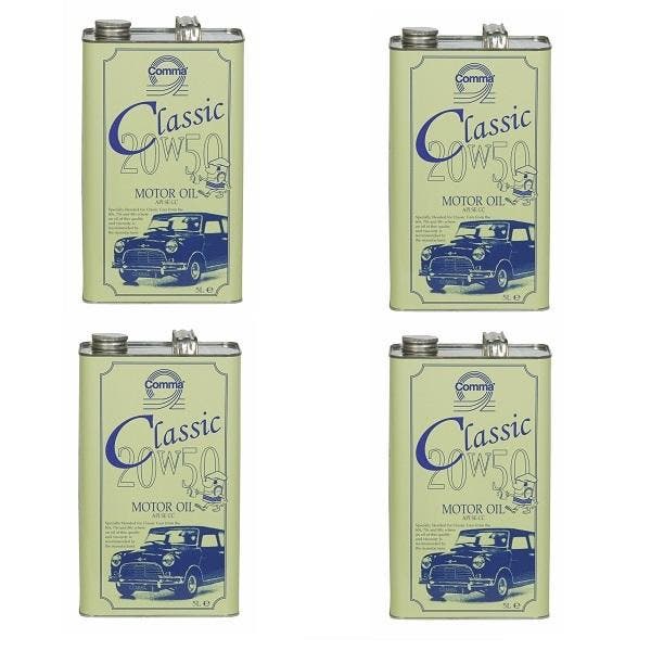 Comma Classic Motor olie 20W50 4 X 5 Liter (SALE), Auto diversen, Autogereedschap, Nieuw, Verzenden