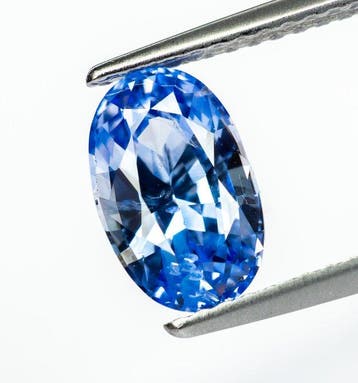 Saffier - 2.14 ct - Gem Report Antwerp (GRA) - Blue