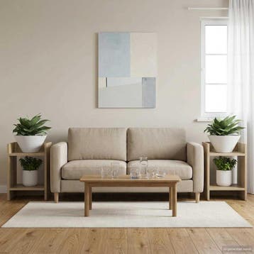vidaXL Plantenstand 2 st Sonoma Eiken 30 x 30 x 40 cm, Verzenden