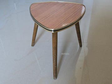 Bijzettafel - Hout, meubelplaat, Messing