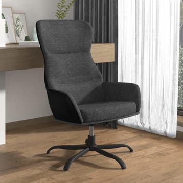 vidaXL Relaxstoel stof donkergrijs, Verzenden, Nieuw