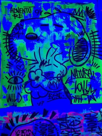 LACRISS (1990) - Snoopy & Woodstock Pop Nature” UV NEON -