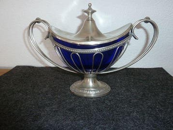 WMF / Geislingen - Tafelmiddenstuk - verzilverd - Opaline, Antiek en Kunst