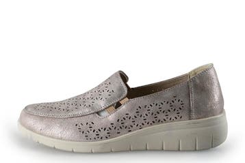 Charmosa Instappers in maat 40 Zilver, Kleding | Dames, Overige kleuren, Verzenden, Instappers, Zo goed als nieuw
