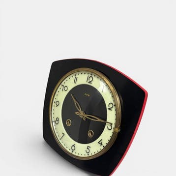 Horloge murale - FFR Moderne du milieu de siècle Verre,