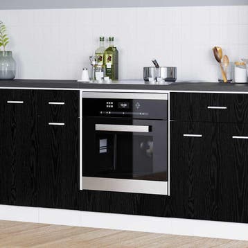vidaXL Hangkast Zwart Eiken Bewerkt hout, Verzenden, Nieuw