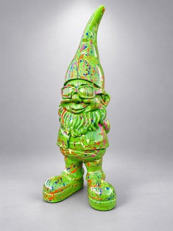Beeld, funny gnome with sunglasses - 41 cm - polyresin