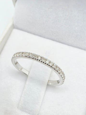 Zonder minimumprijs - Ring Zilver - 0.26ct. tw. Diamant