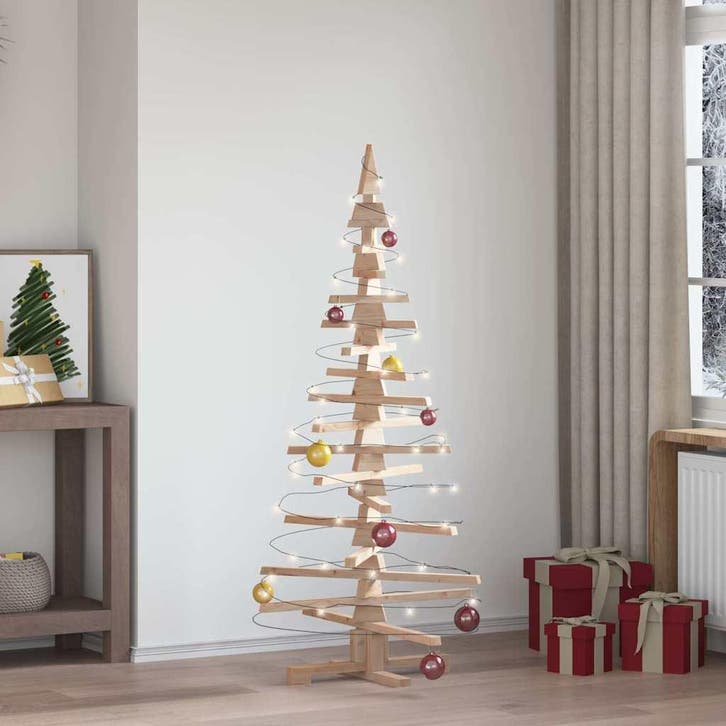 vidaXL Houten Kerstboom ter Decoratie 150 cm Massief, Divers, Noël, Envoi