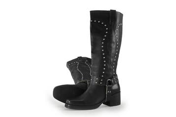 Sacha Biker boots in maat 38 Zwart, Kleding | Dames, Schoenen, Verzenden, Zwart, Overige typen, Zo goed als nieuw