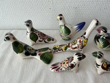 Beeldje, Vintage Tonalá, 9 stuks - 0 cm - Keramiek