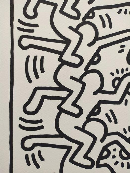 Keith Haring (1958-1990) (after) - Untitled, 1984 -, Antiquités & Art, Antiquités | Meubles | Chaises & Canapés