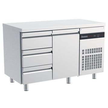 Koelwerkbank | 270L | 1 Deur (1/1 GN) + 3 Laden | 0°C/+10°C, Verzenden, Nieuw in verpakking