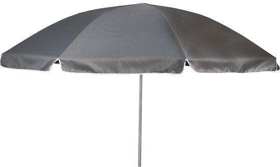 2dekans | Bo-Camp - Parasol - Met Knikarm - Ø 250 cm - Grijs, Tuin en Terras, Parasols, Ophalen of Verzenden